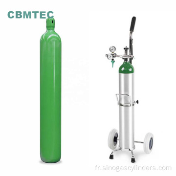 Hôpital Medical Grade 40L Steel Oxygen Gas Cylinders